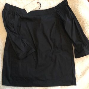 NWT Black off the shoulder blouse